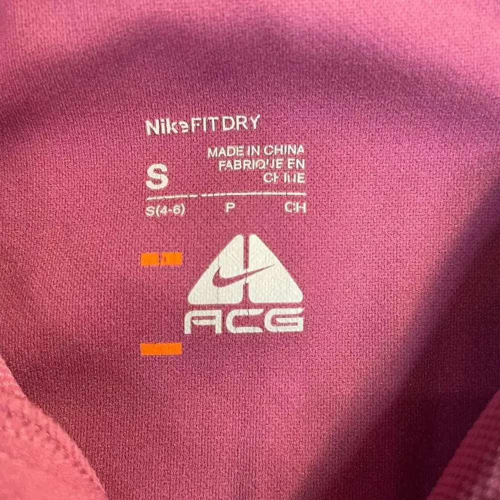 Nike ACG Fit Dry 1/4 Zip Pullover Shirt Size S